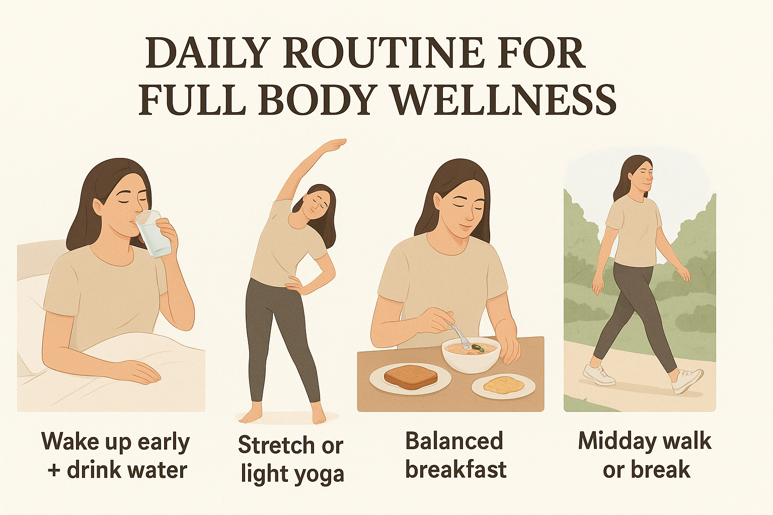 Daily routine for wellness